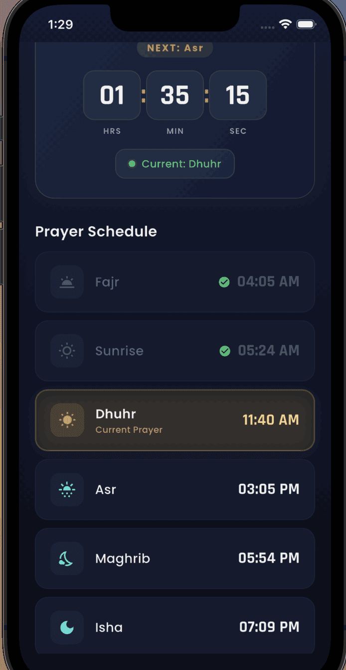 Prayer Times