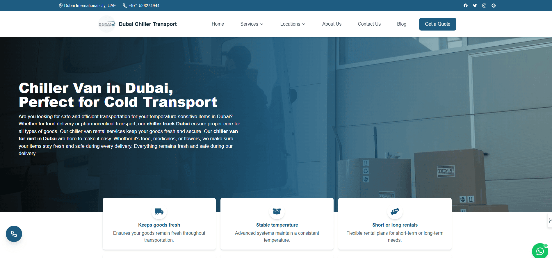 Dubai Chiller Transport